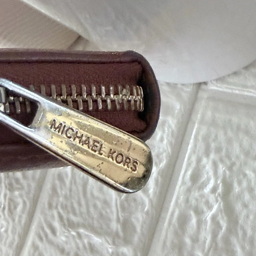 Michael Kors Tan Leather Clutch